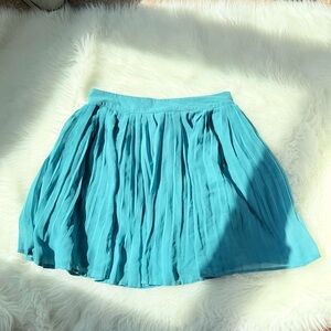 Candie's Pleated Women's Mini Skirt Seafoam Green Color Size XS